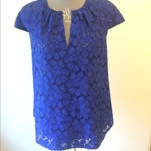 J.Crew - Blue Lace Top